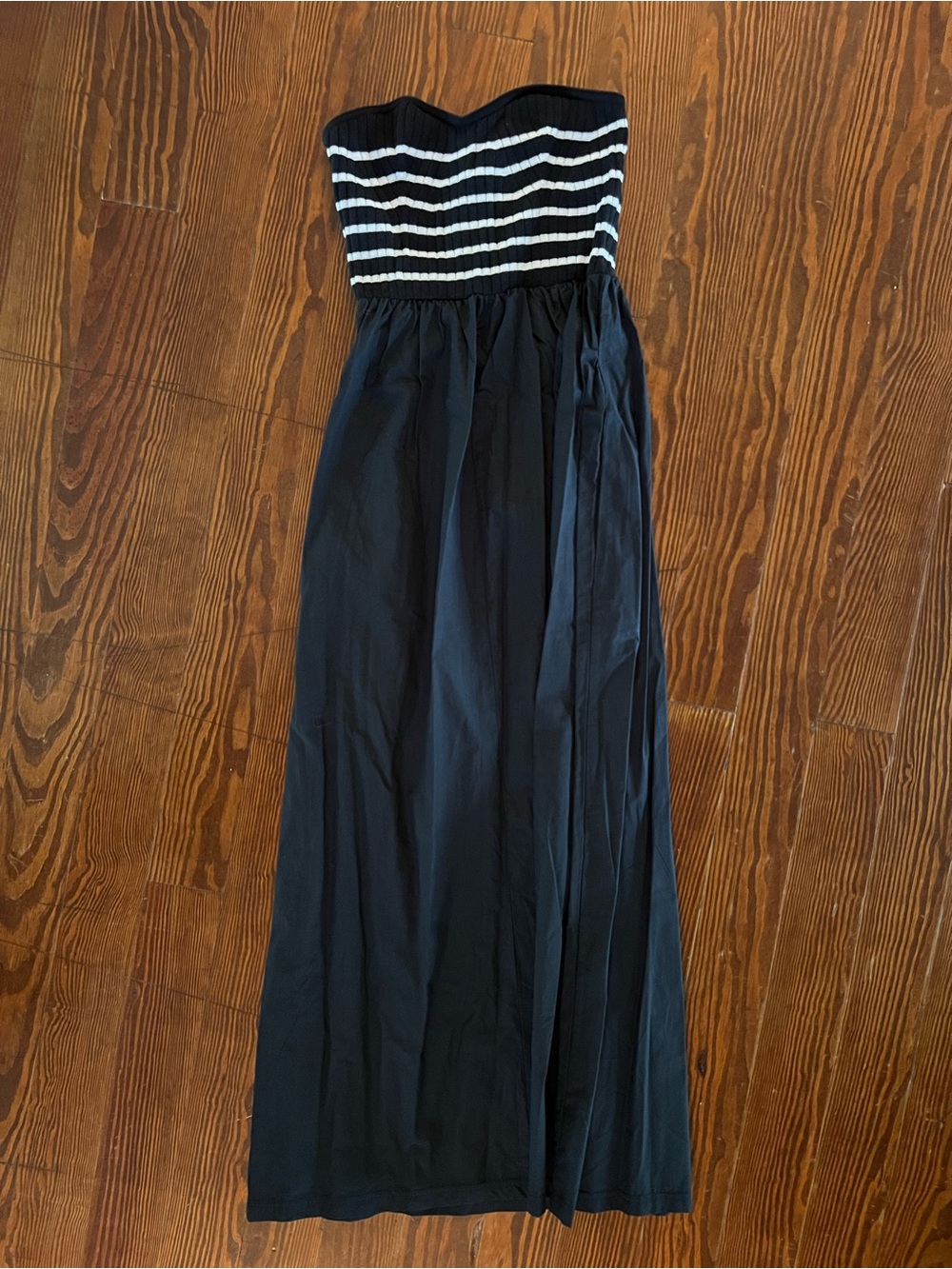 Universal Thread Black and White Strapless Maxi Dress for Kids